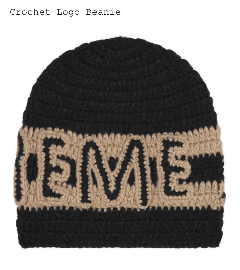 帽子 supreme Crochet Logo Beanie Black