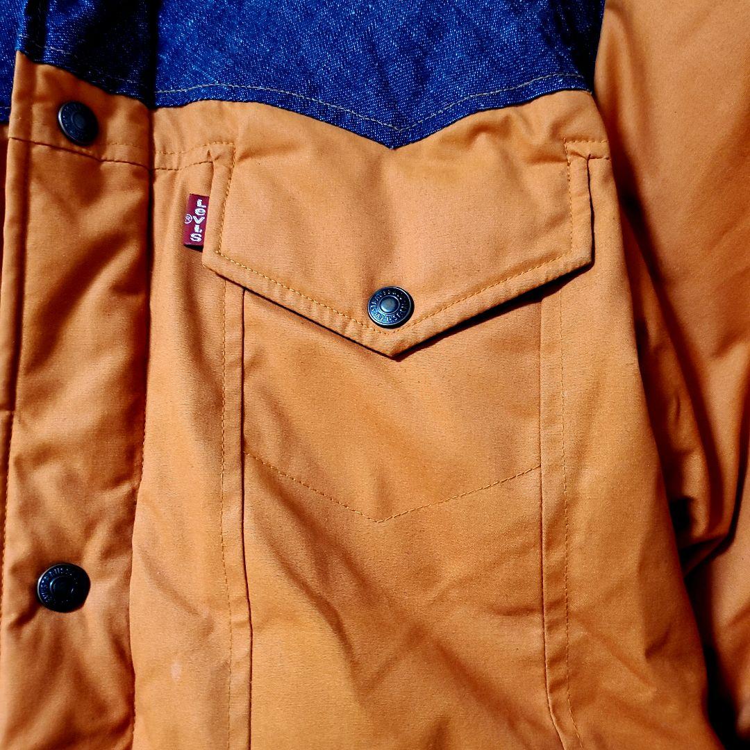 Levi's　RED TAB　オレンジ 濃紺 デニム　ダウンジャケット