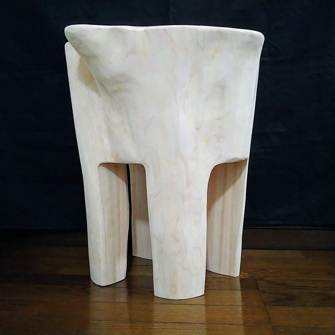 丸太スツール　丸太サイドテーブル　ヒノキ根元