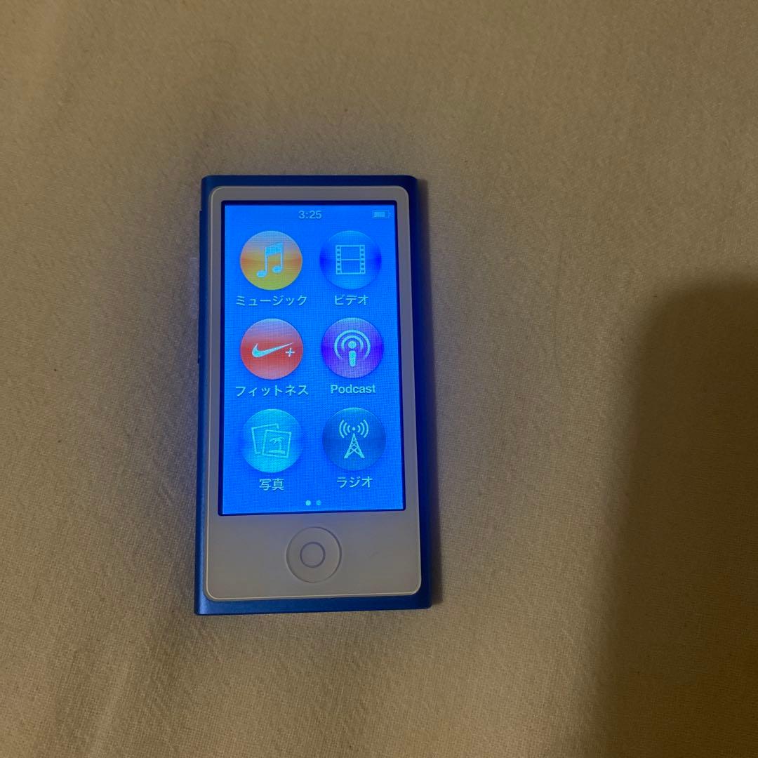 Apple iPod nano　ブルー　第7世代 ポータブルプレイヤー
