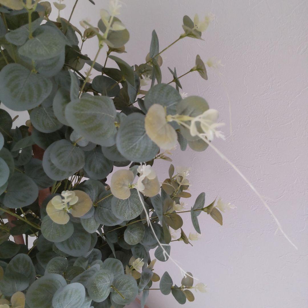 ユーカリの木130cm タイプ！銀丸葉 ！ 大型フェイクプランツ！ 未使用！