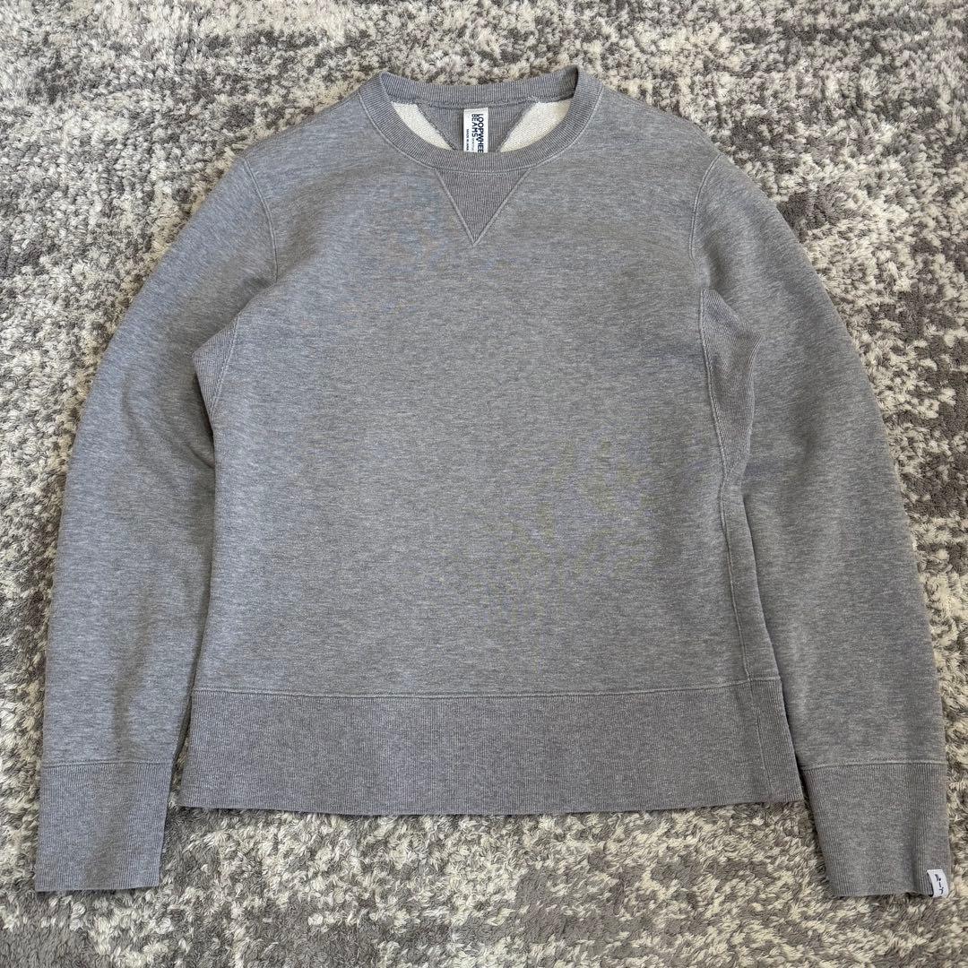 美品 ループウィラー ビームスプラス スウェット 両Vガゼット トレーナー