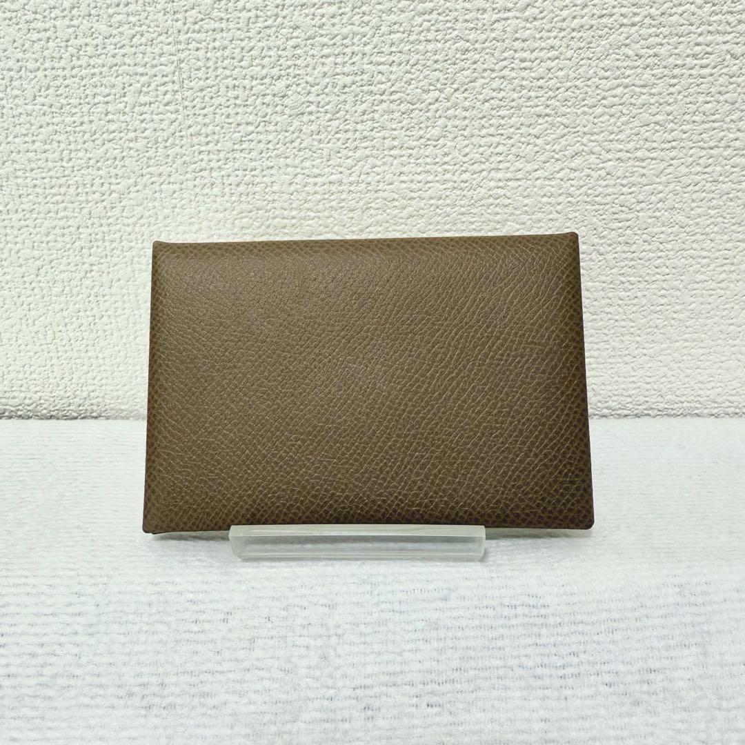 エルメス カルヴィ カードケース 名刺入れ エトゥープ