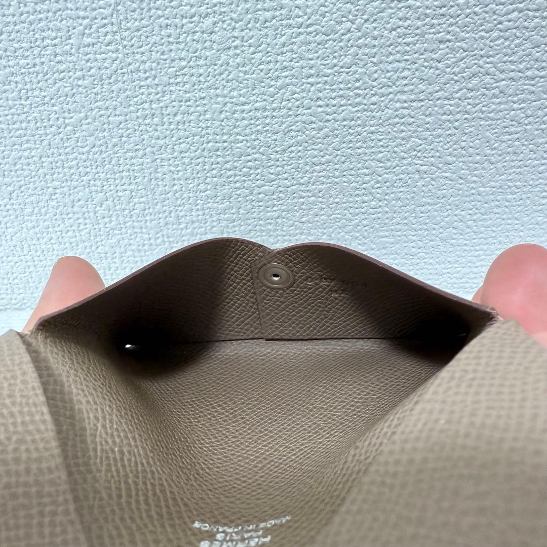 エルメス カルヴィ カードケース 名刺入れ エトゥープ