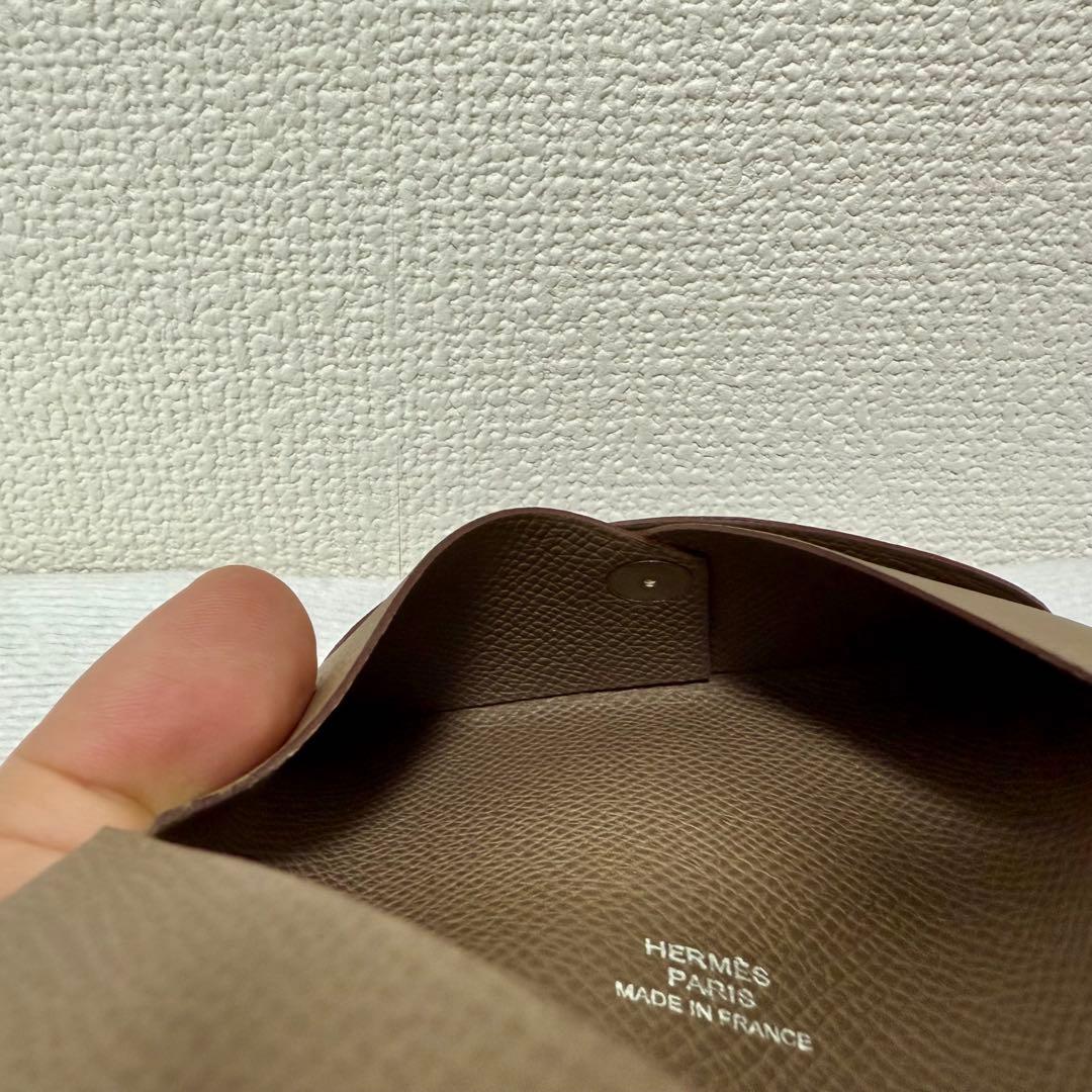 エルメス カルヴィ カードケース 名刺入れ エトゥープ
