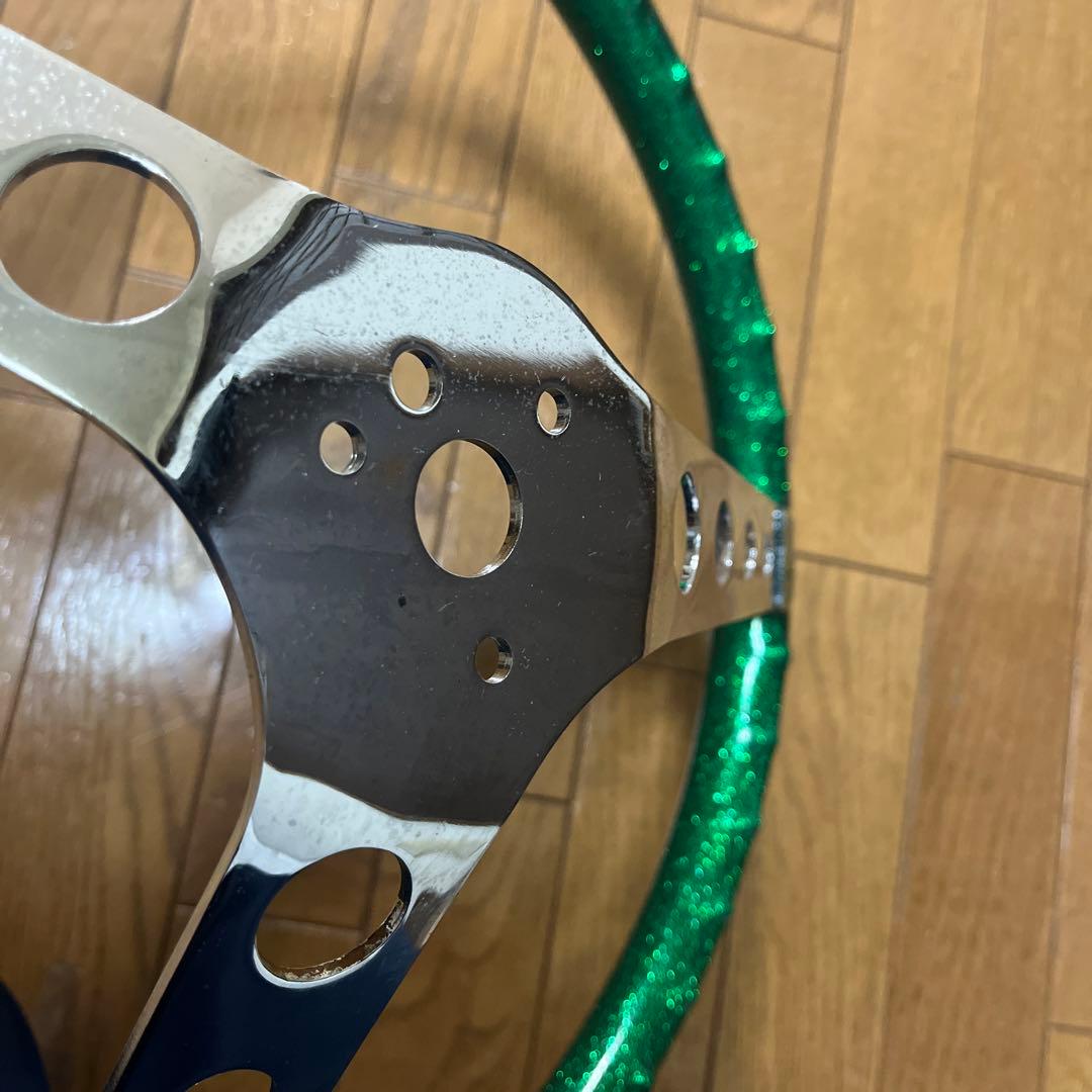 ムーンアイズ ステアリング/カリフォルニア メタルフレーク グリーン