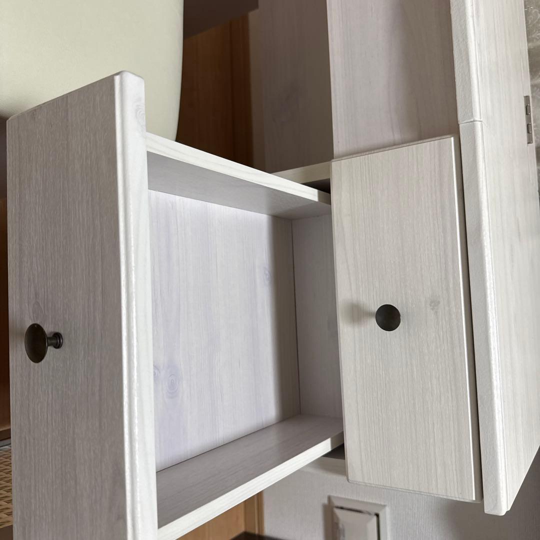 超美品❗️化粧台、ホワイト木製ドレッサー・鏡台