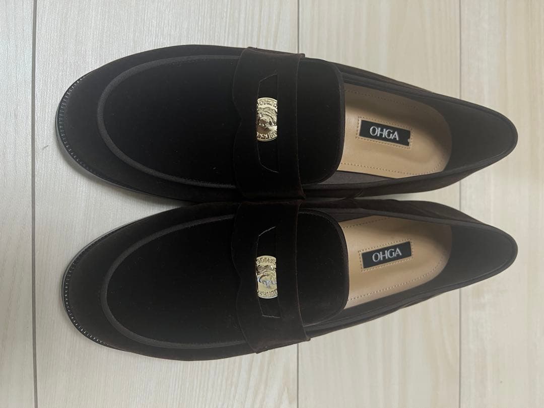 OHGA ベルベット ローファー