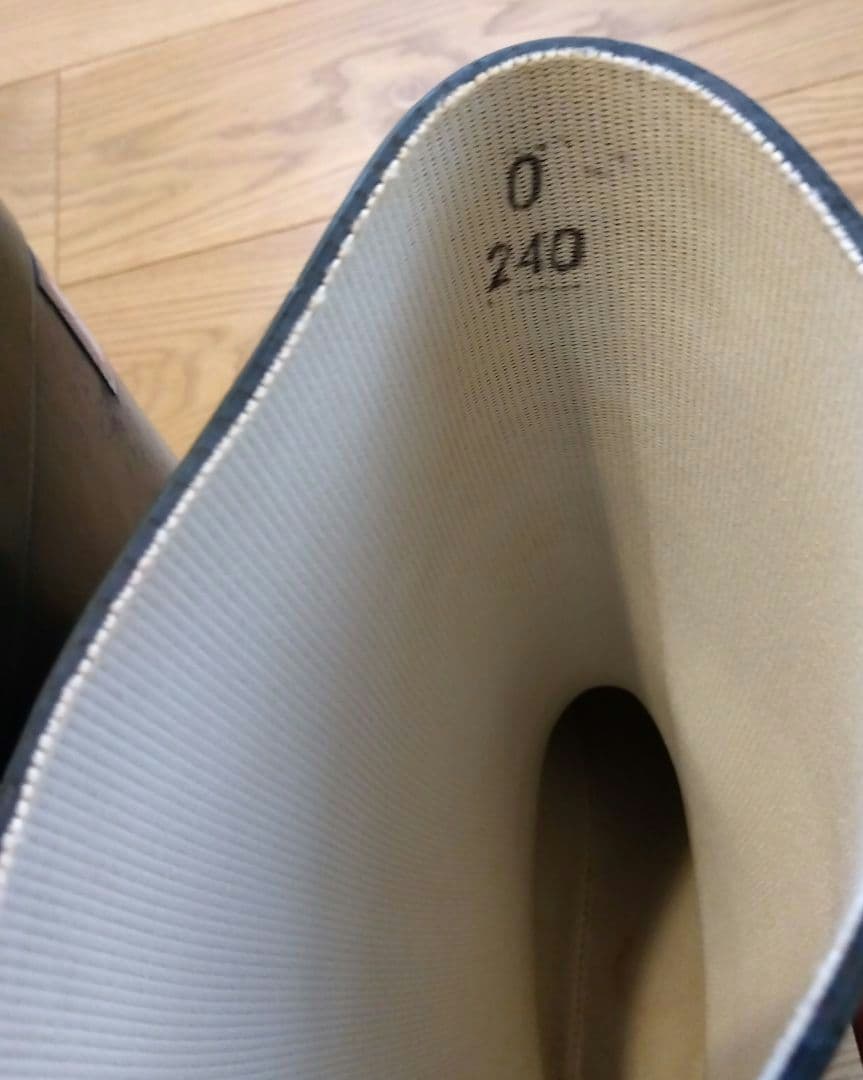 スコットランド製　長靴　レインブーツ　ラバーブーツ　ゴム靴　未使用保管品