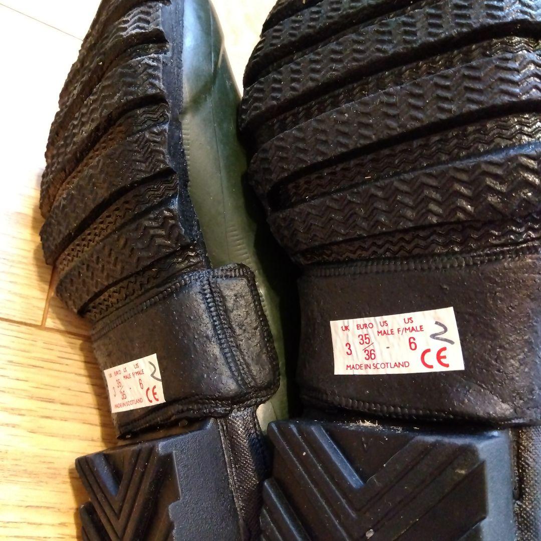スコットランド製　長靴　レインブーツ　ラバーブーツ　ゴム靴　未使用保管品