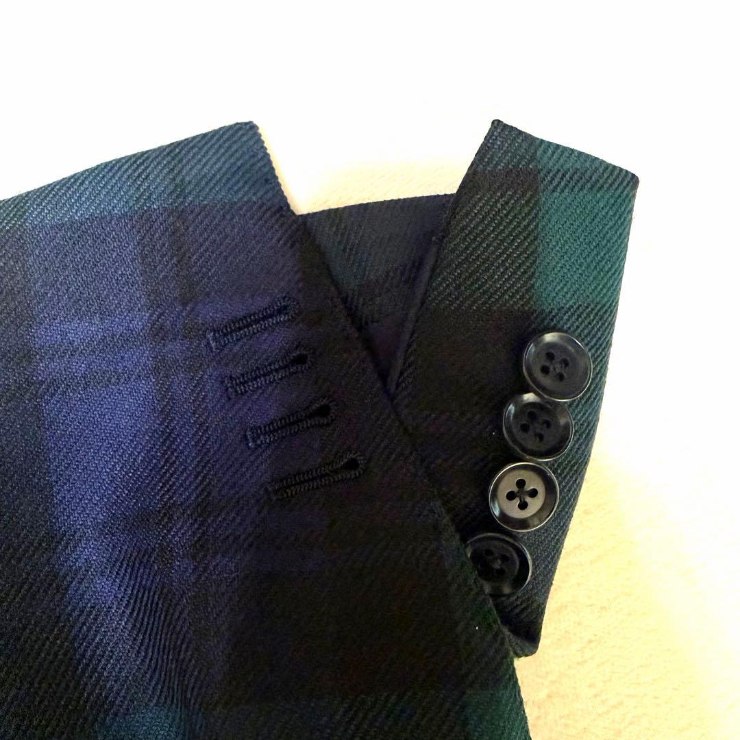 BEAMS F ビームスエフ チェック柄 テーラードジャケット 段返り 52