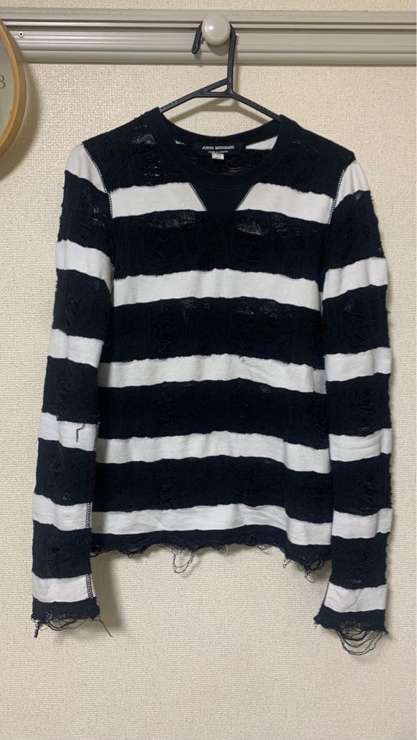 “Junya Watanabe” destroy border knit