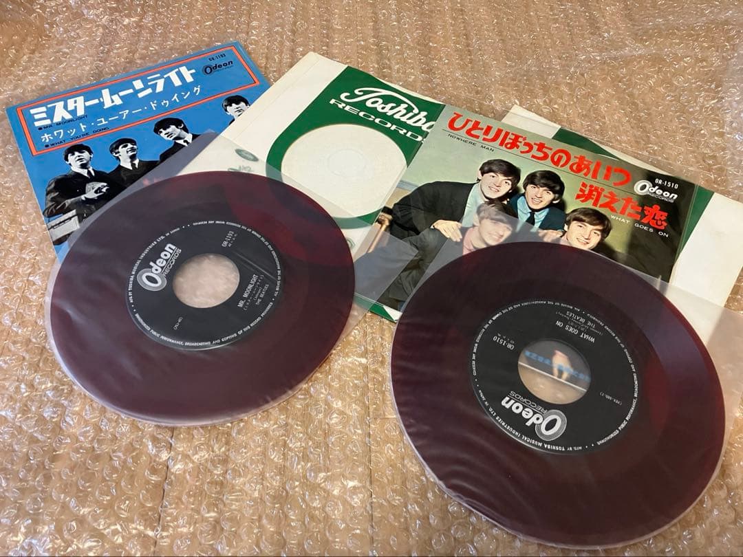 ダブルニアミント赤盤　稀少平たい赤盤　ムーンライト　ひとりぼっちのあいつ