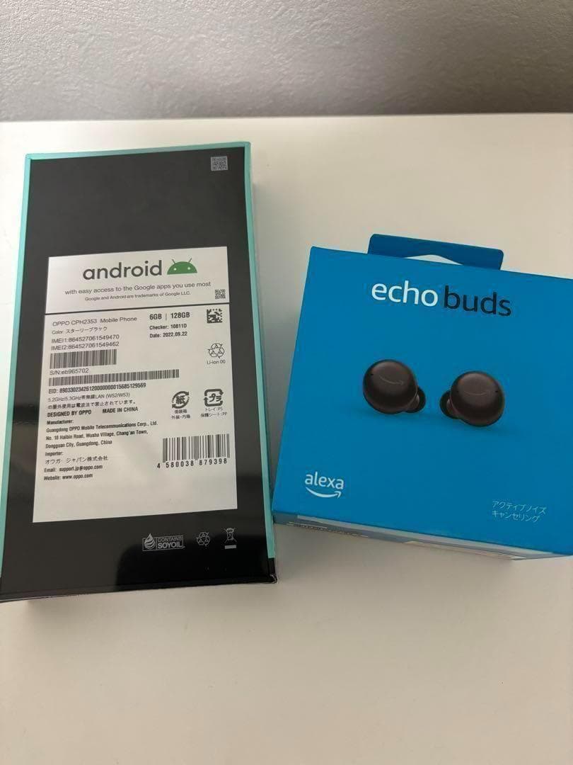 OPPO Reno7 A ブルー 128 GB SIMフリー+Echo Buds