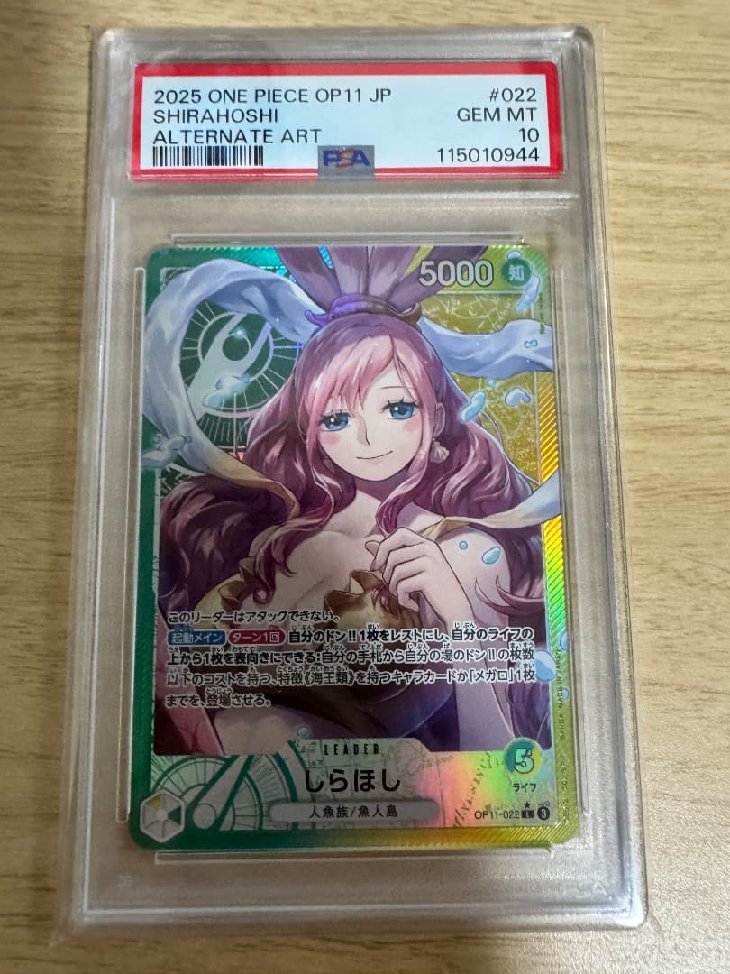 PSA10 連番6枚 神速の拳 リーダーパラレル ルフィ コビー ナミ しらほし