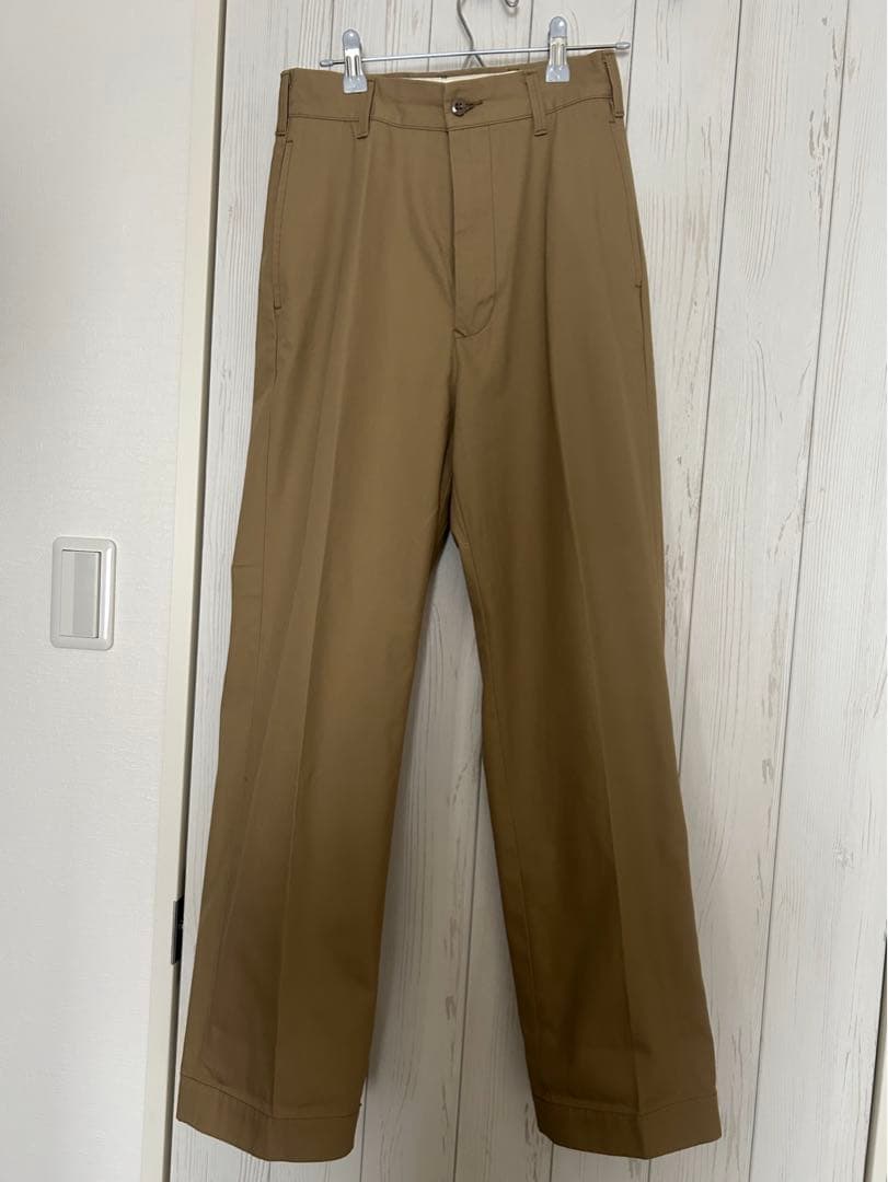 ウォッシュド ハイウエスト チノパンツ32