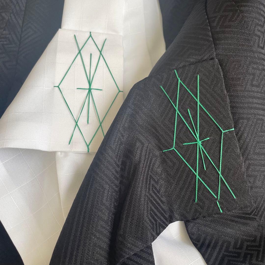 310 お宮参り着物 男の子祝い着産着御祝 着のしめ祝着 七五三 五歳