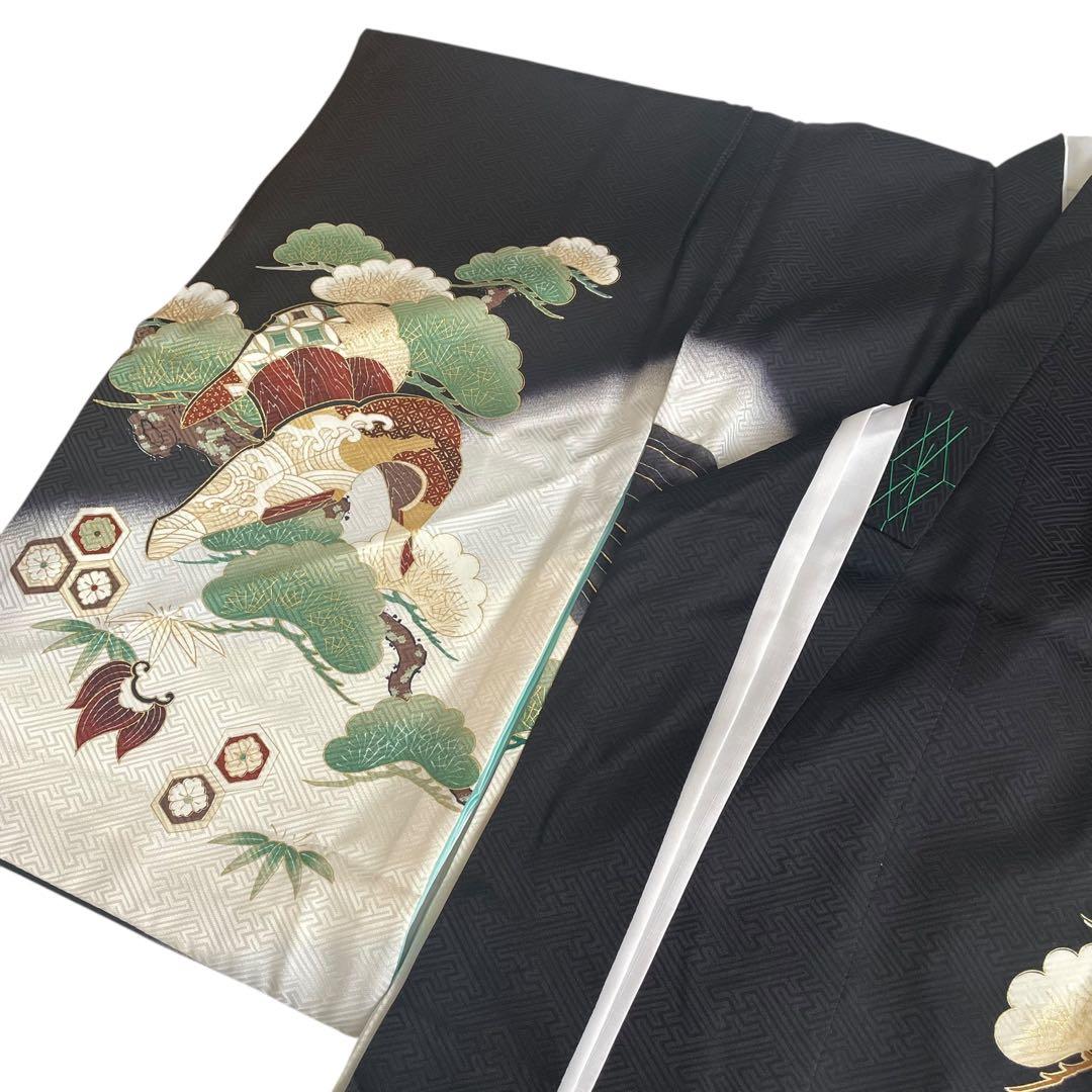 310 お宮参り着物 男の子祝い着産着御祝 着のしめ祝着 七五三 五歳