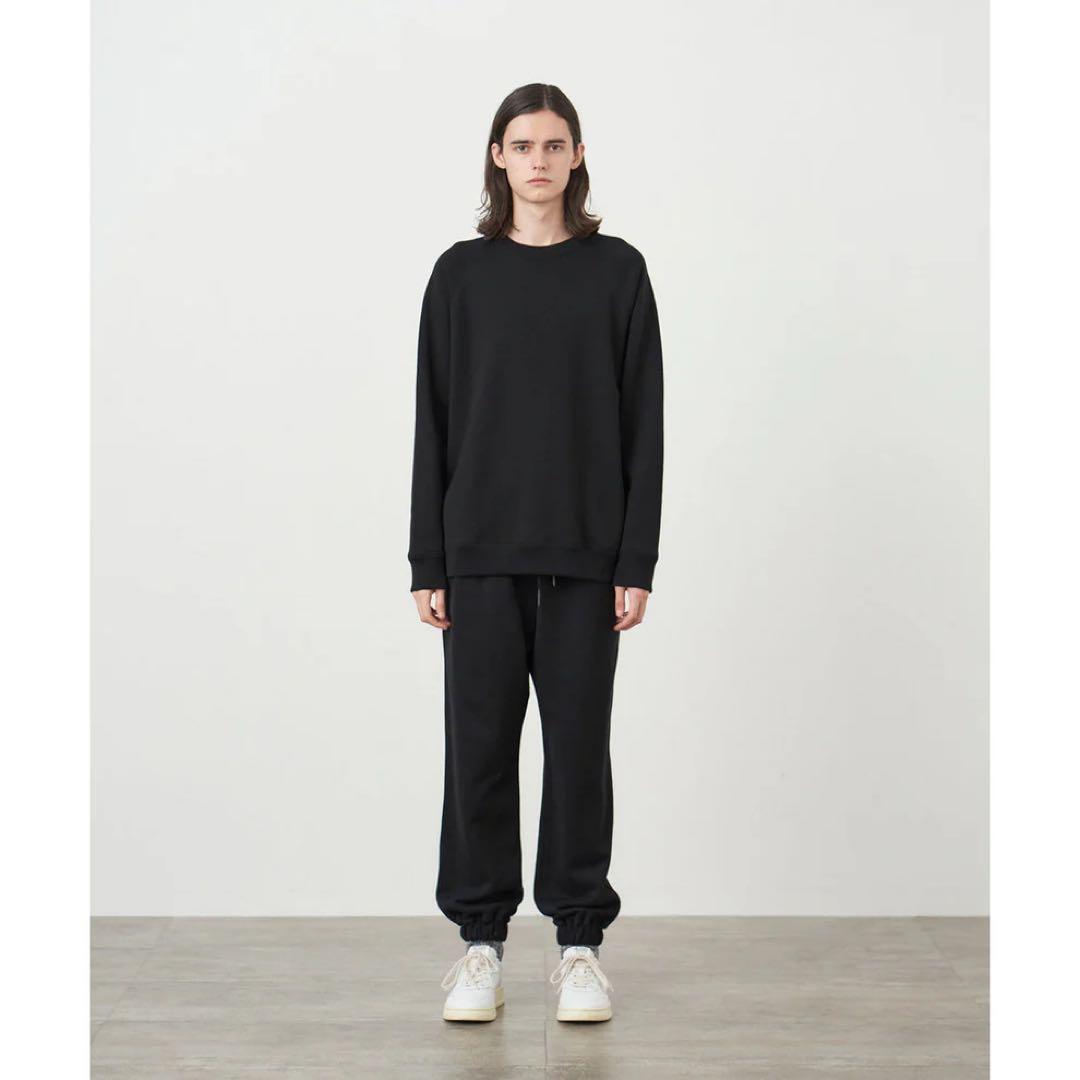 トップス ATON ZERO URAKE | SWEAT SHIRTS BLACK 4