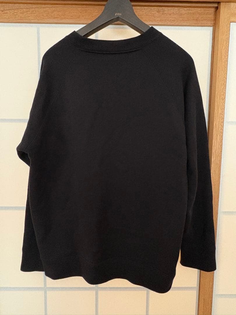 トップス ATON ZERO URAKE | SWEAT SHIRTS BLACK 4