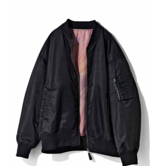 MEDE19F リバーシブル オーバーサイズMA-1 フェリシモ　Mザイス