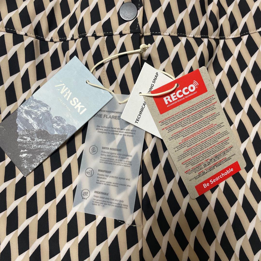 未使用 ZARA ザラ Ski XL スキーパンツ RECCO タグ付き