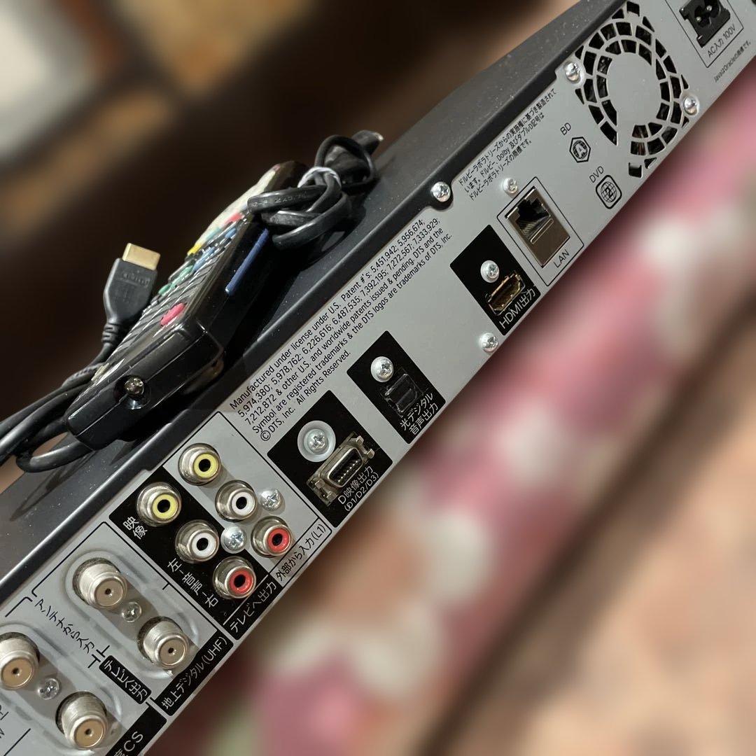 シャープAQUOS BD-S520 12倍録 BDリモコン等付フル装備！感動品！