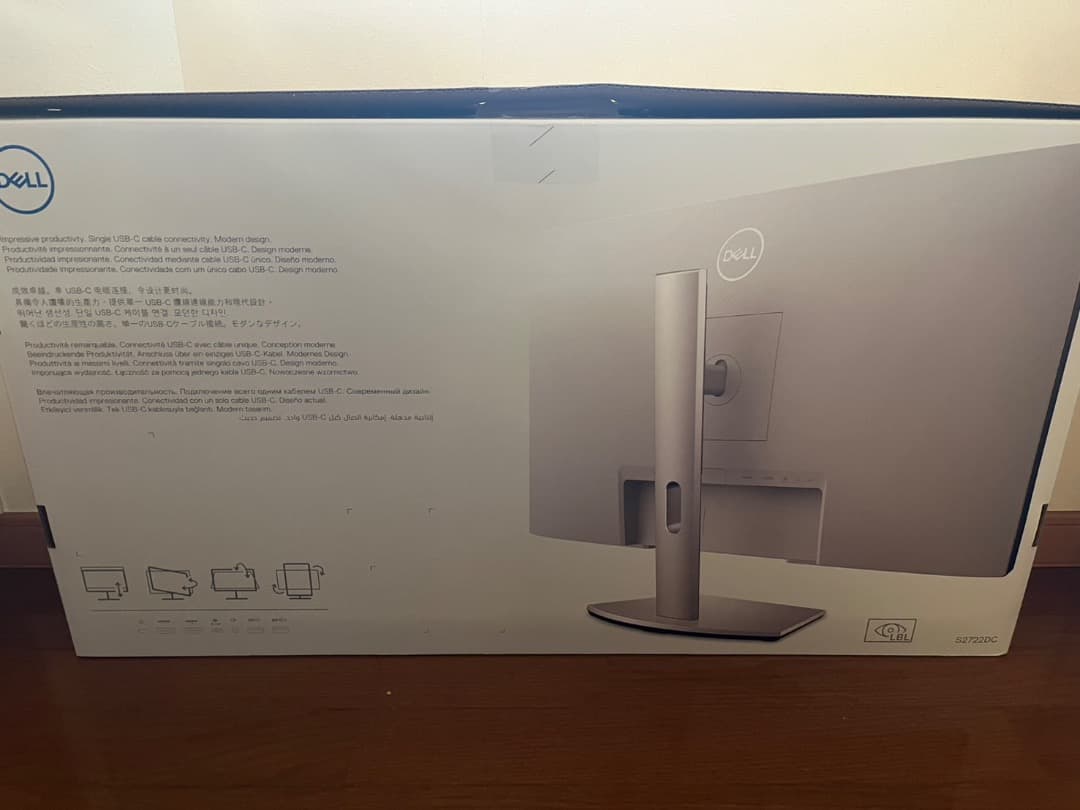 Dell S2722DC 27インチ モニター QHD/IPS非光沢 PC給電