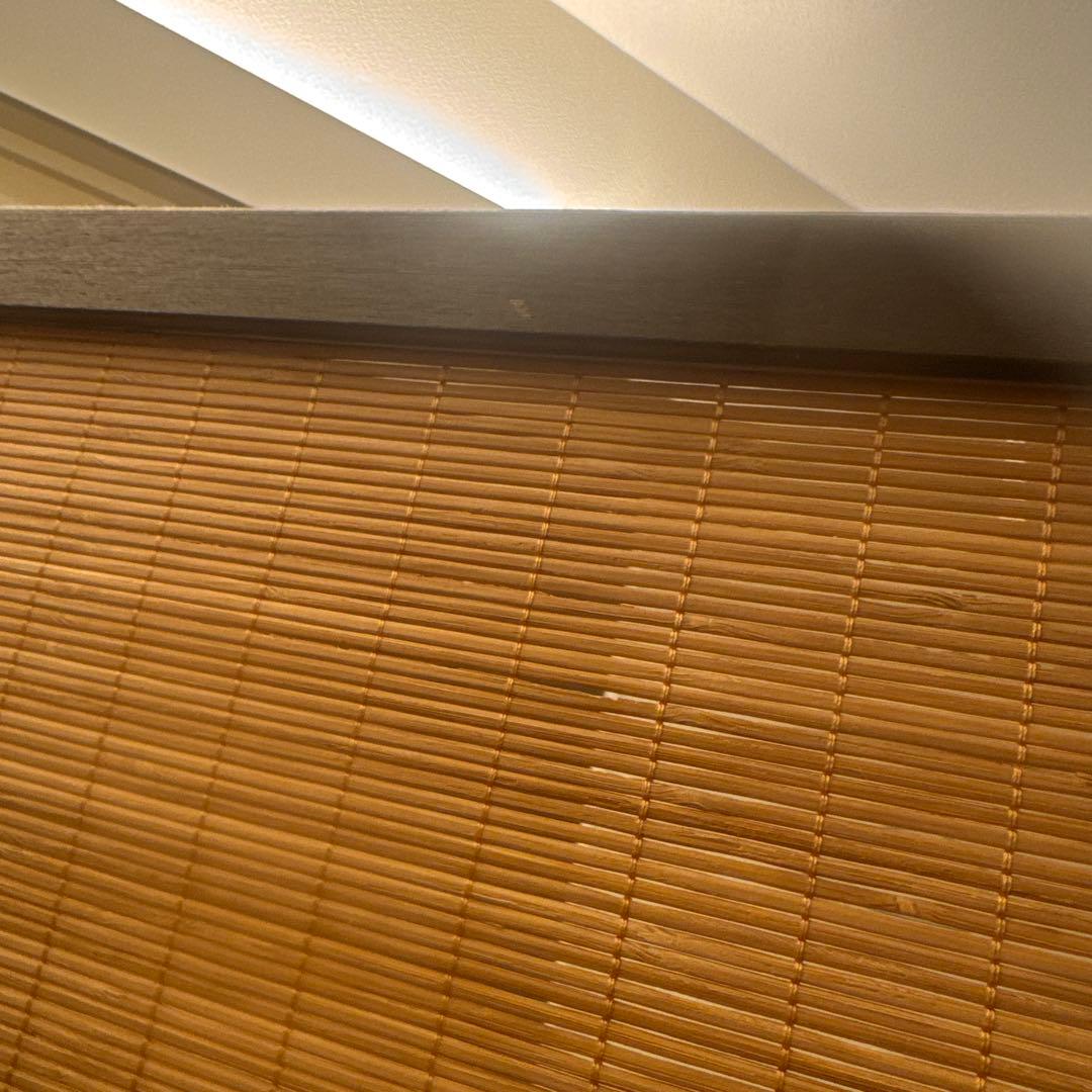 最安値で出品　送料含めた最安値　木製ブラウンパーテーション 3つ折り