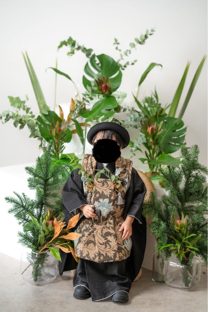 ウィリアムモリス　七五三被布セット3歳男の子用