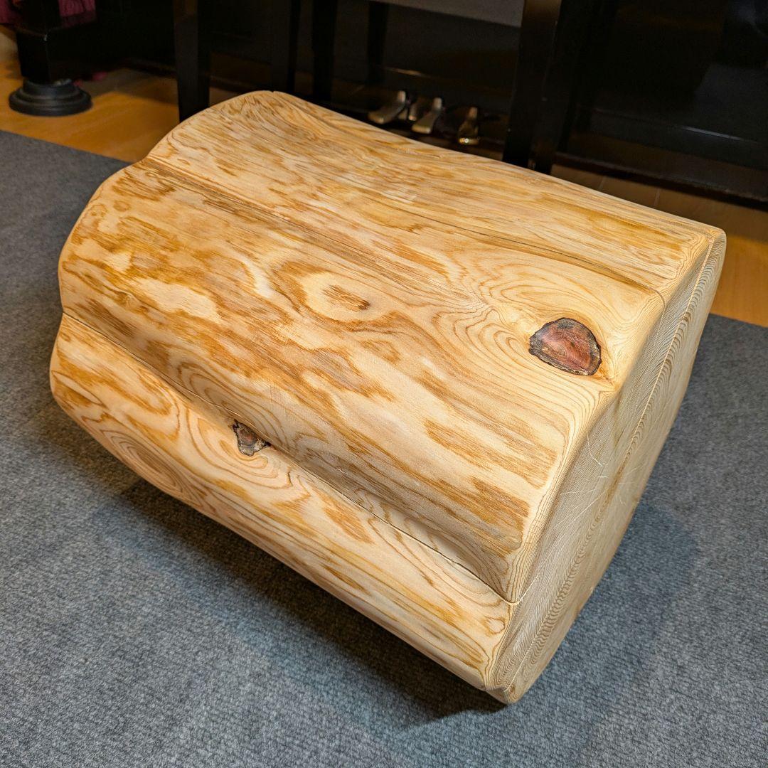 天然ヒバ　切り株　丸太　椅子　スツール　テーブル　高さ約38㎝