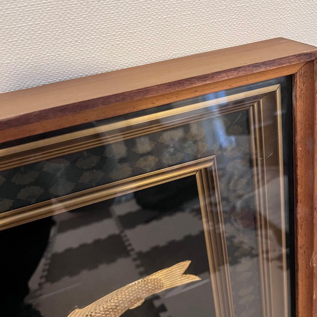 第*ー様 昭和レトロ★24KGP 金メッキ 松庵 鯉 昇鯉 縁起物 開運 福寿