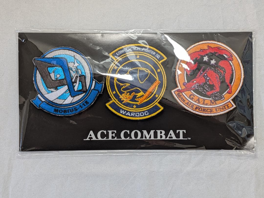 エースコンバット25周年記念 公式着脱式刺繍ワッペン ３種セット