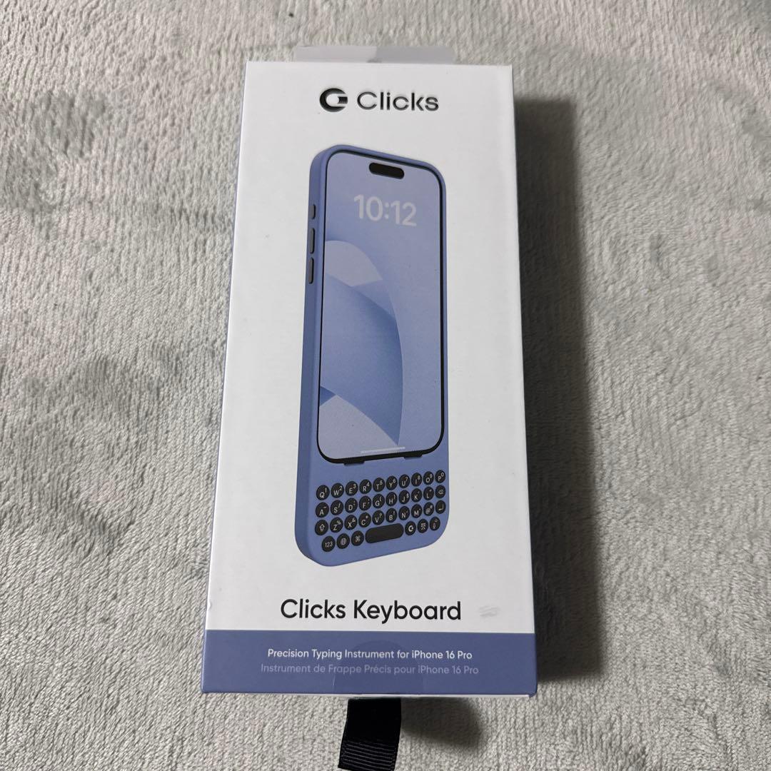 iPhoneアクセサリー Clicks Keyboard iPhone 16Pro blue