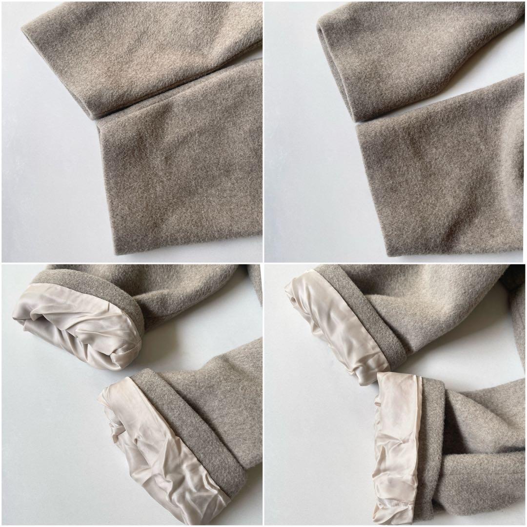 22AW ticca ティッカ ショートピーコート オーバーサイズ ベージュ F