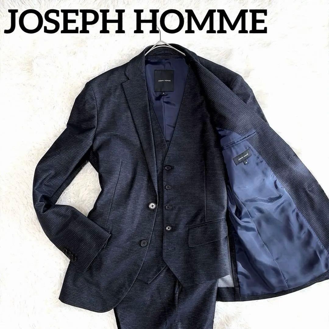 ⭐︎極美品⭐︎ジョゼフオム　ネイビー　3ピース　スーツ　サイズM ボーダーストライプ