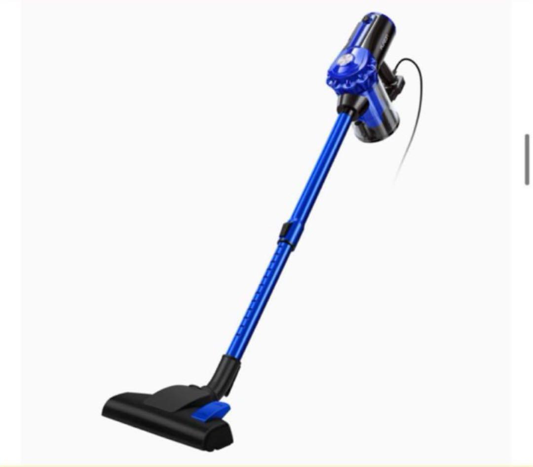 掃除機 サイクロン 17000Pa 600W コード式 軽量 E600 ブルー