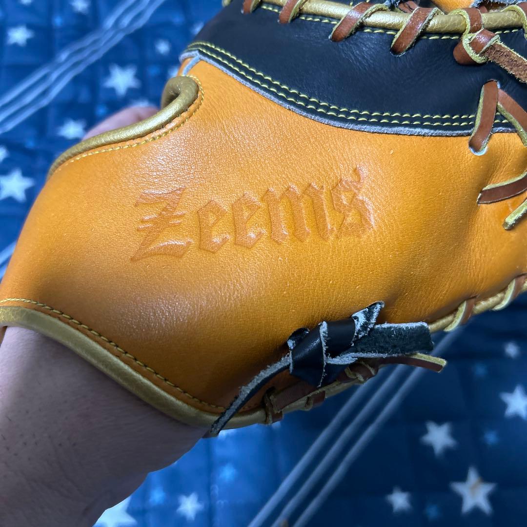 Zeems ファーストミット オレンジ/黒