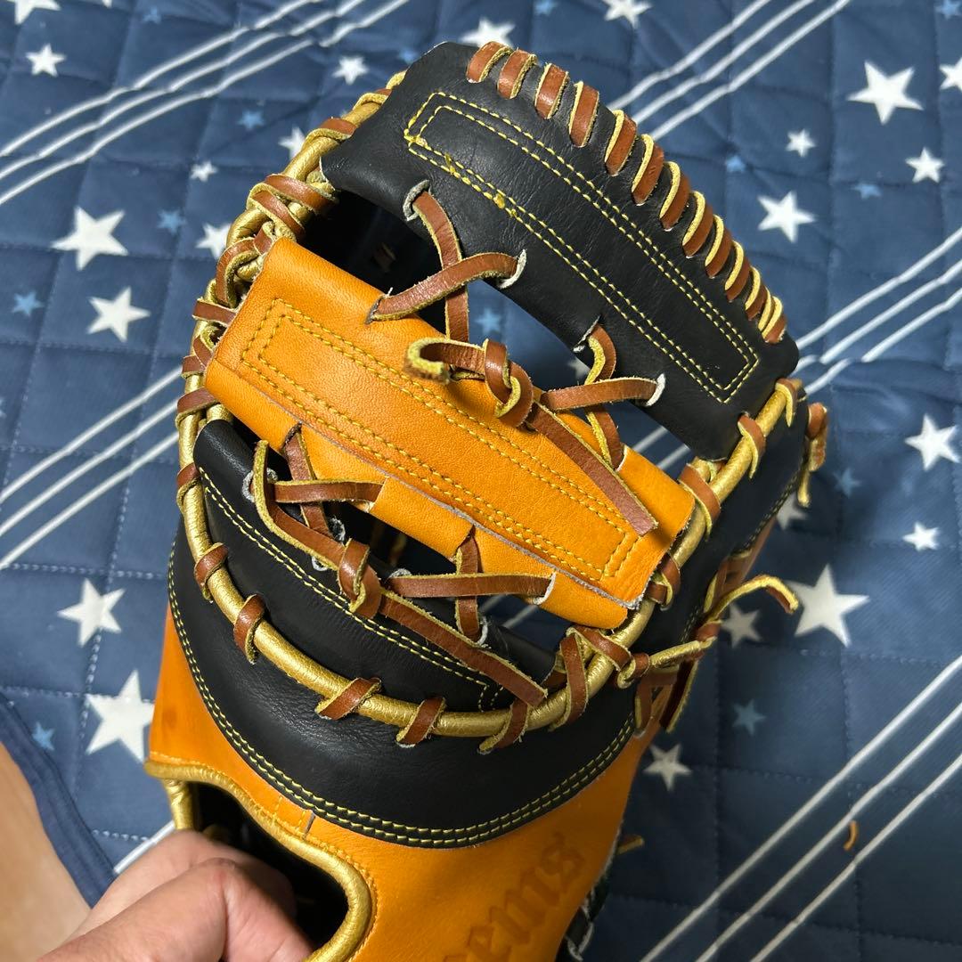 Zeems ファーストミット オレンジ/黒