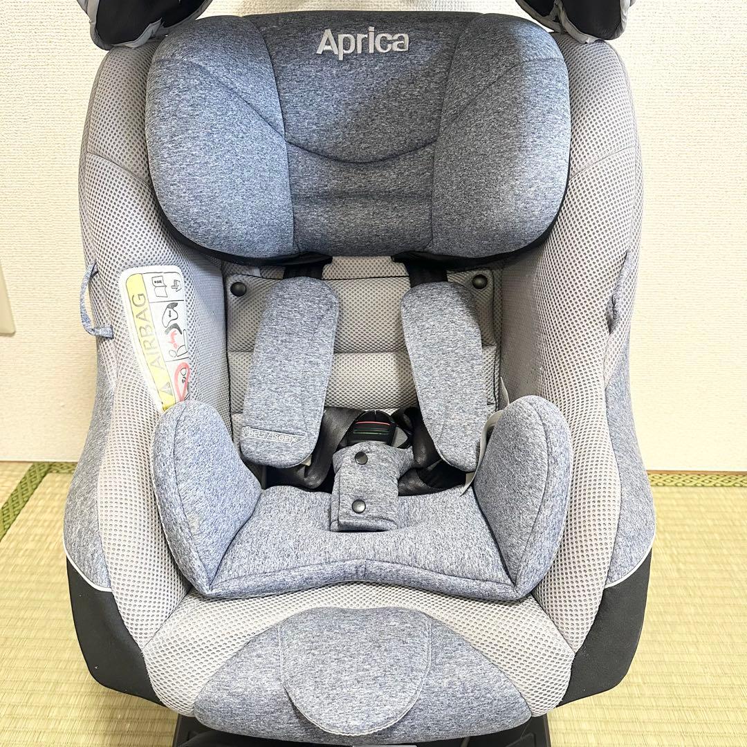 Aprica クルリラ AC ネイビー ISOFIX シートベルト アップリカ