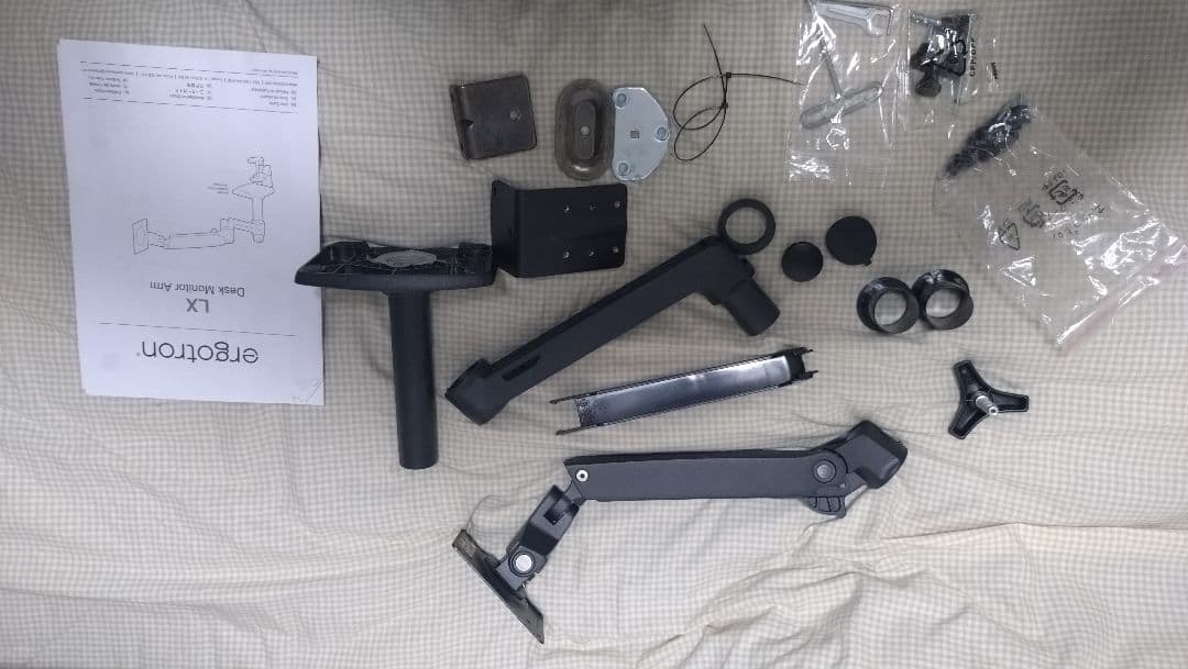 エルゴトロン　モニターアームデスクマウント　マットブラック