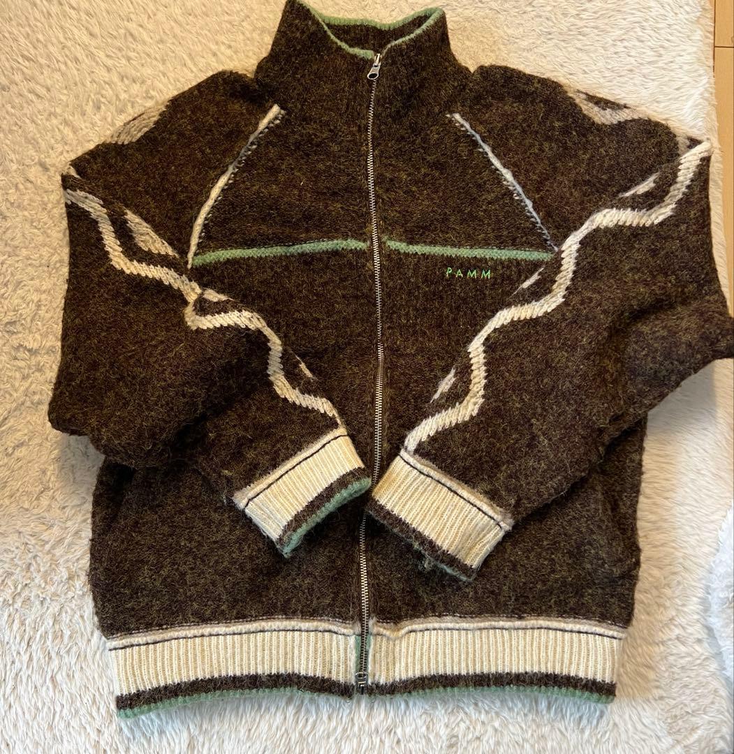 Pamm パム　ジップアップ　トップス　ブラウン