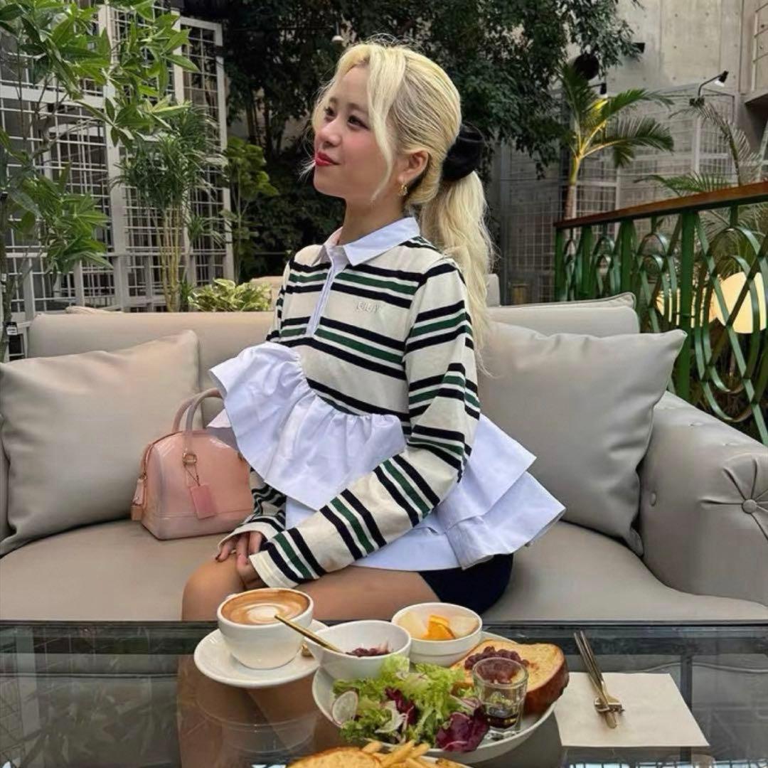 yu*/様　Bibiy. LOLA PEPURAMU POLO WHITE