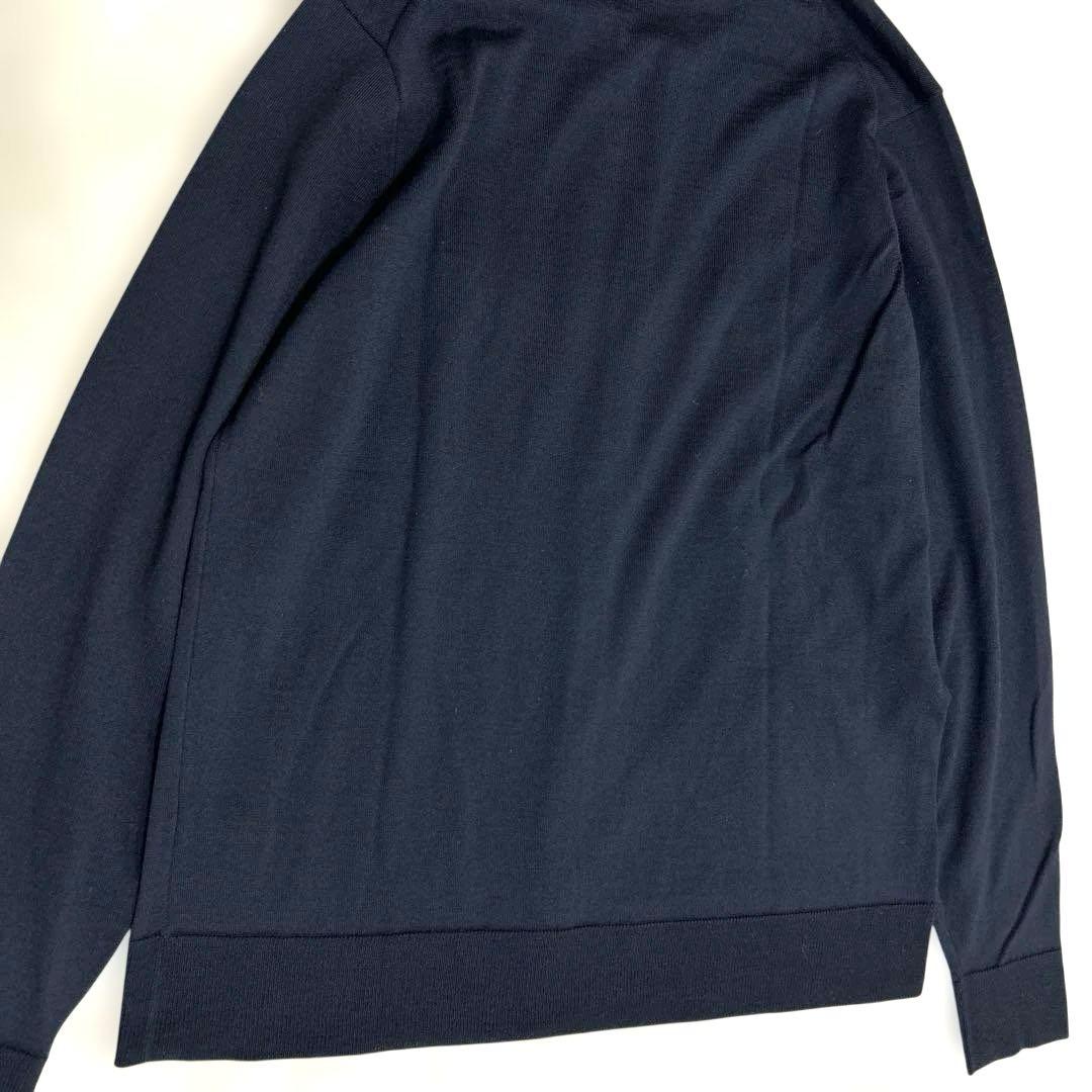 2023ドゥーズィエムクラス定価30800円FF30クルーネックカーディガン 黒