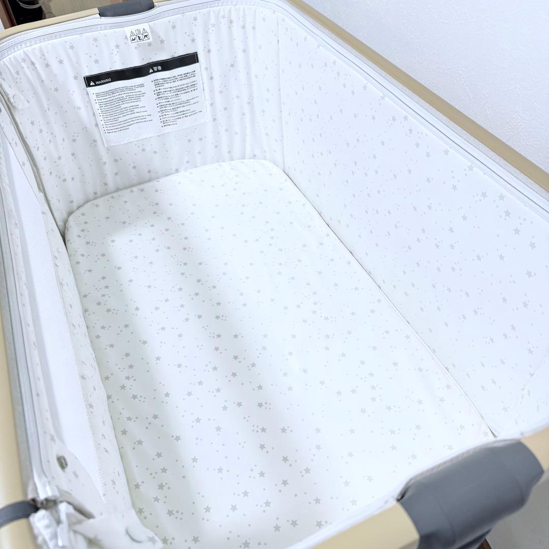 美品！ベビーベッド hzdmj 2024 ベージュ