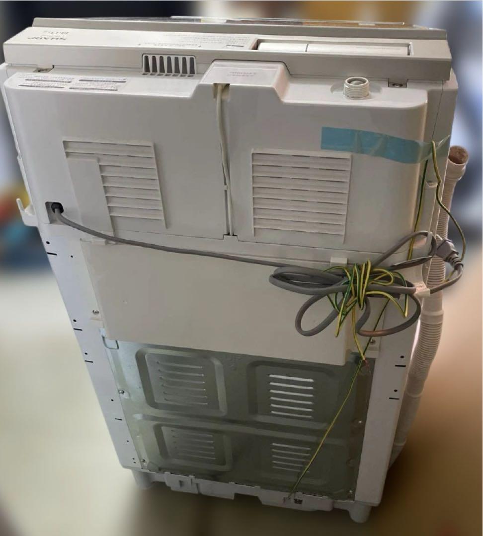 近隣地域限定送料無料❗️シャープ プラズマクラスター洗濯機 8kg 乾燥4.5kg