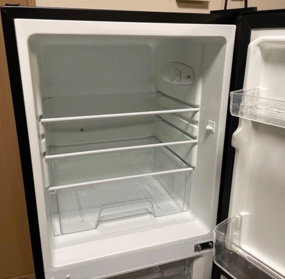 IRIS OHYAMA 2ドア冷蔵庫 ブラック 引き取り限定