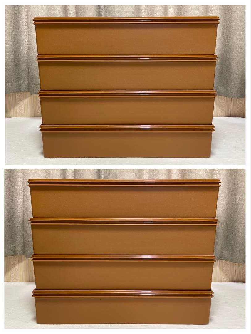 4個セット/タッパーウェア/ロング/スーパーケース/衣装ケース/収納ボックス②