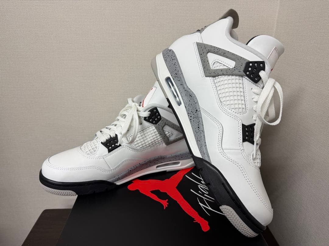■ 室内試着のみAIR JORDAN4 OG白灰黒 新品同様US11 29㎝