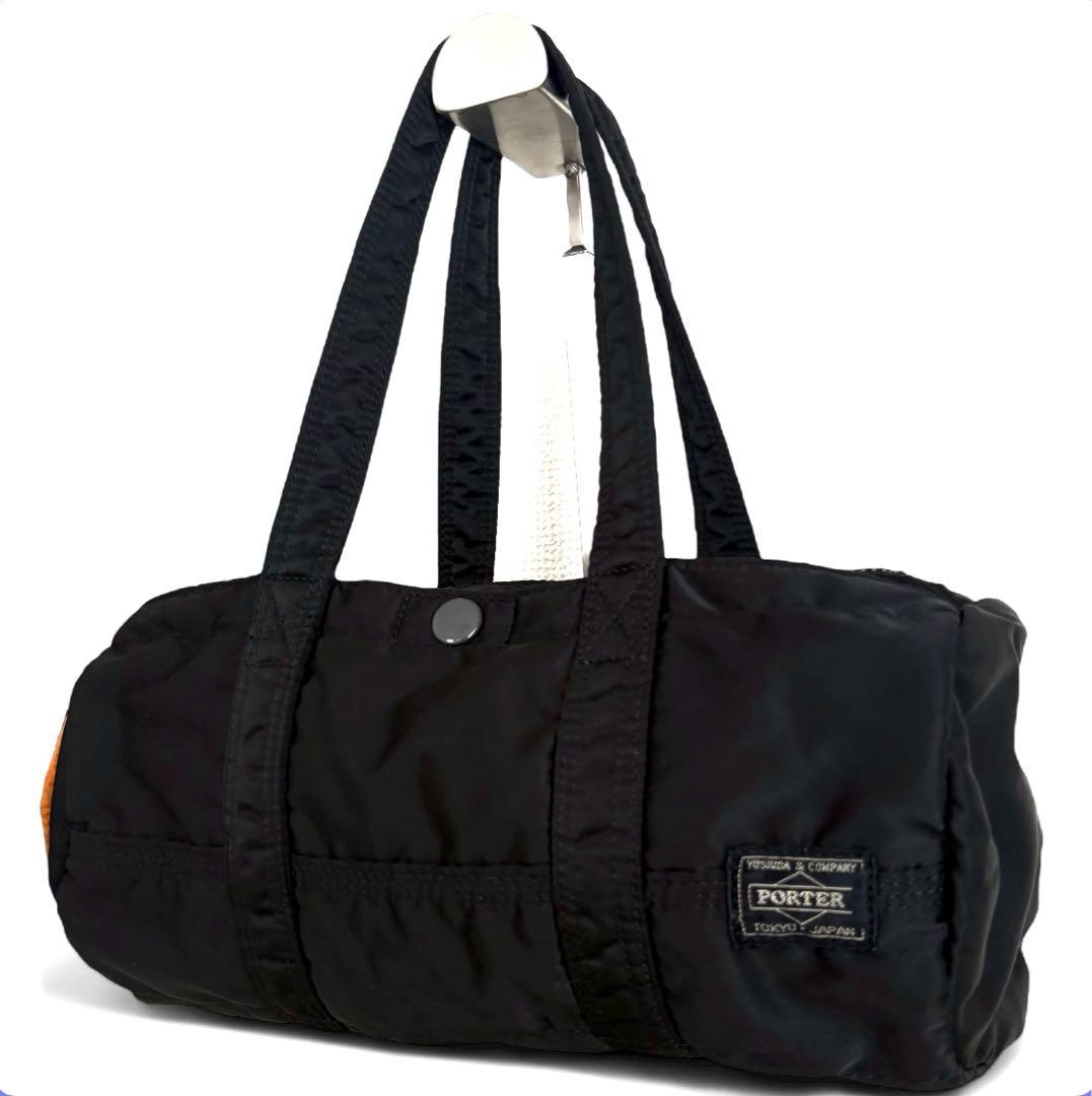 希少✨廃盤品 PORTER TANKER ミニボストンバッグ ドラム型 黒